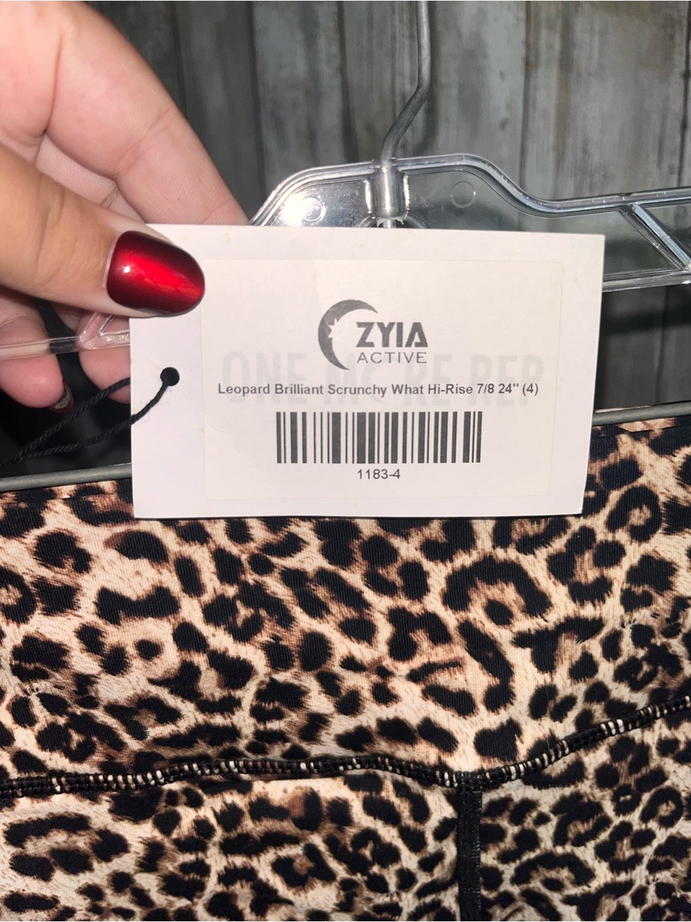 ZYIA Active Brilliant Scrunchy What Leopard Hi Rise 7/8 Leggings 4 NWT - Picture 4 of 4